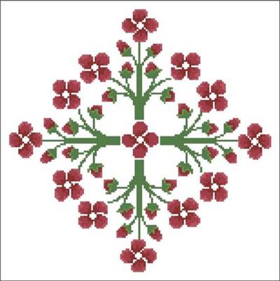 (image for) Floral Ornamental #099 Very Cherry Blooms